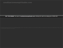 Tablet Screenshot of canalizacionesespirituales.com